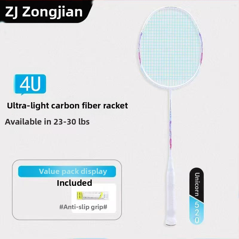 Set badminton raketa, ultralagani aluminijski okvir, najlon žice, 80–84 g, drška G2