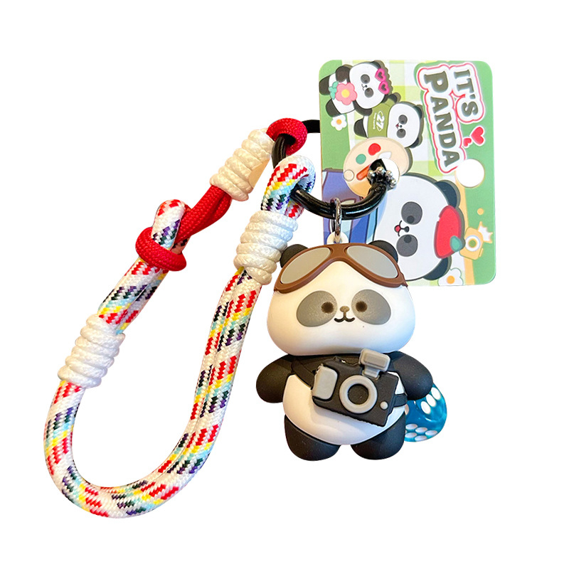 Novogodišnji Panda privjesak, modernog umjetničkog stila, materijal: ljepilo, individualno pakiran dar