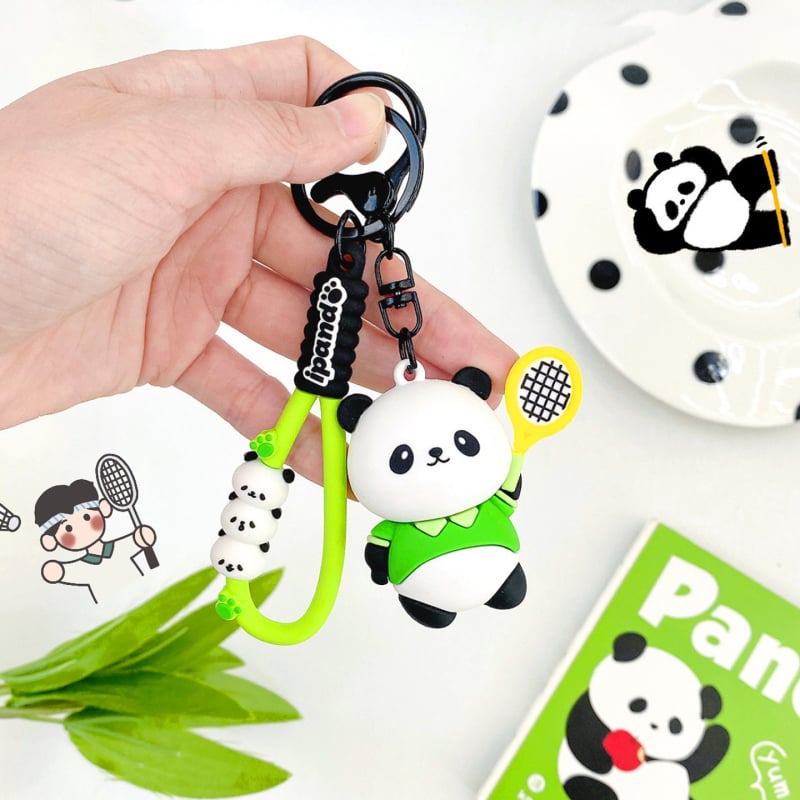 Novogodišnji Panda privjesak, modernog umjetničkog stila, materijal: ljepilo, individualno pakiran dar