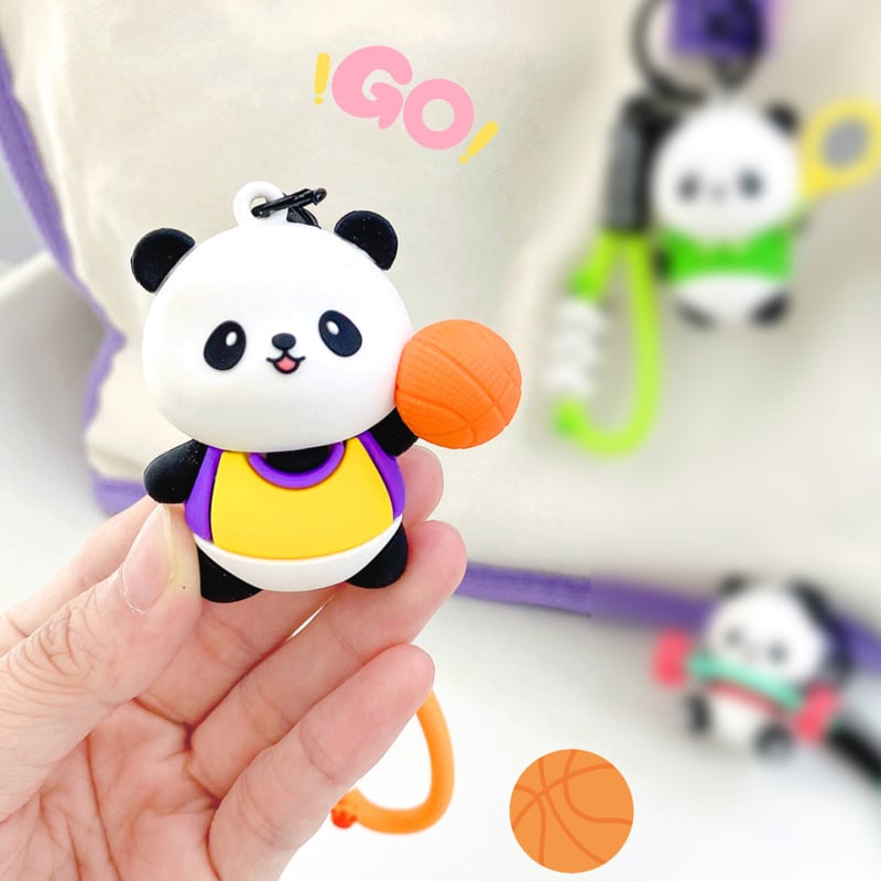 Novogodišnji Panda privjesak, modernog umjetničkog stila, materijal: ljepilo, individualno pakiran dar
