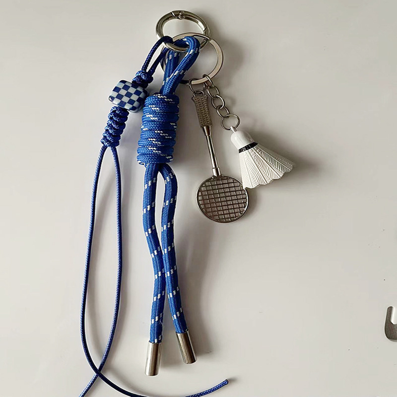 Raktų pakabukas su stalo teniso motyvu, lydinio lagamino pakabukas, pusiau rankinis gaminimas, 2025 vasaros leidimas, INS stilius