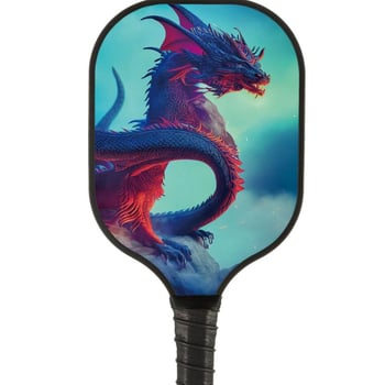 Stakloplastično pickleball paddle, serija Dvanaest znakova zodijaka, s loptom