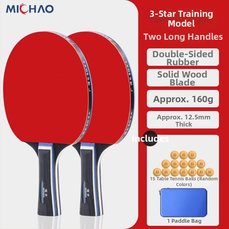 Tide ракетка за тенис на маса за начинаещи – директен удар, леплива гума, дъска от топола, подходяща за тенис на маса и тенис с пера