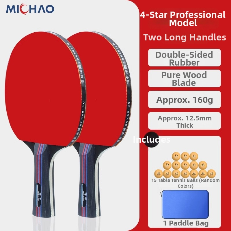 Tide ракетка за тенис на маса за начинаещи – директен удар, леплива гума, дъска от топола, подходяща за тенис на маса и тенис с пера