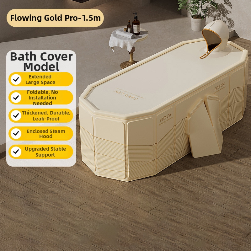 Cadă pliabilă din PVC pentru adulți – izolată, îngroșată, deschidere rapidă pentru baie