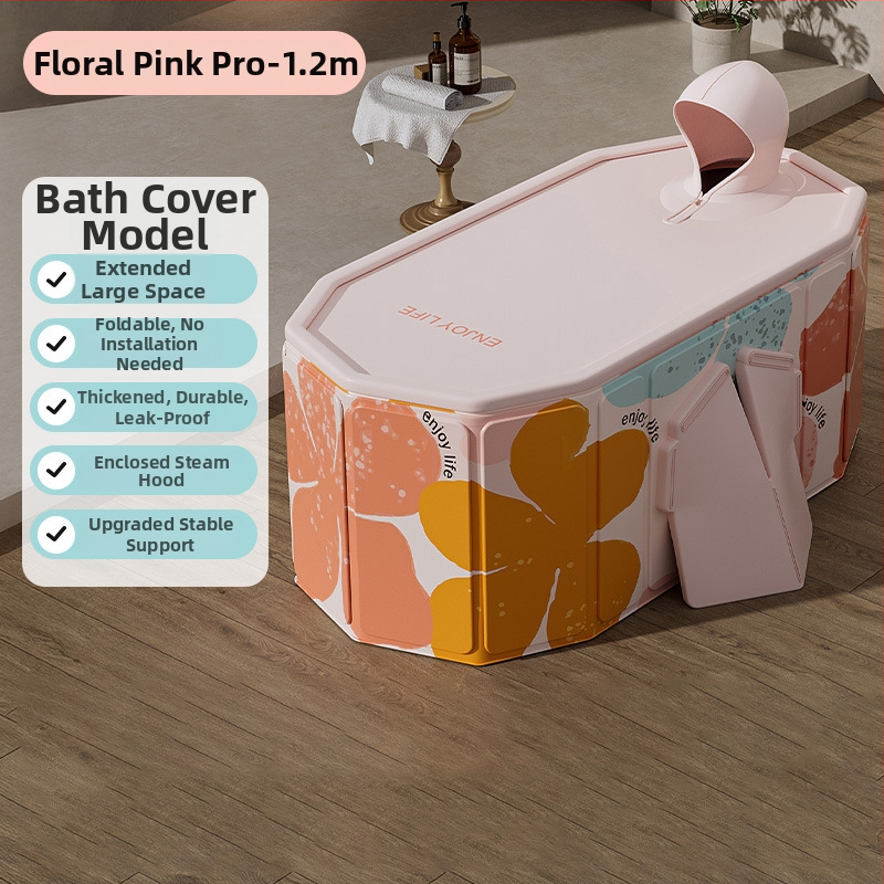 Cadă pliabilă din PVC pentru adulți – izolată, îngroșată, deschidere rapidă pentru baie