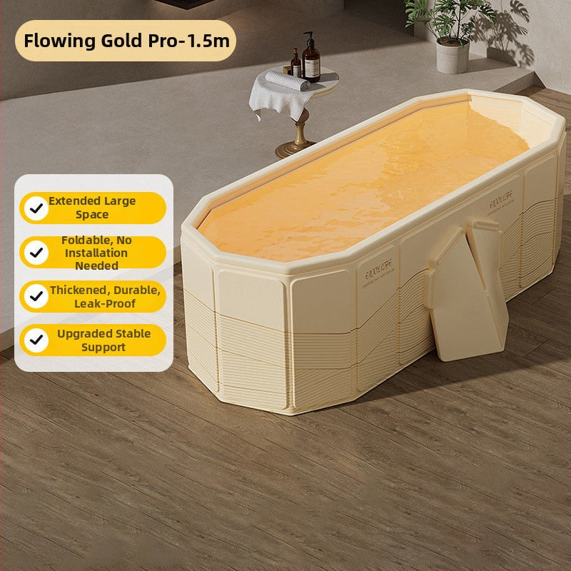 Cadă pliabilă din PVC pentru adulți – izolată, îngroșată, deschidere rapidă pentru baie