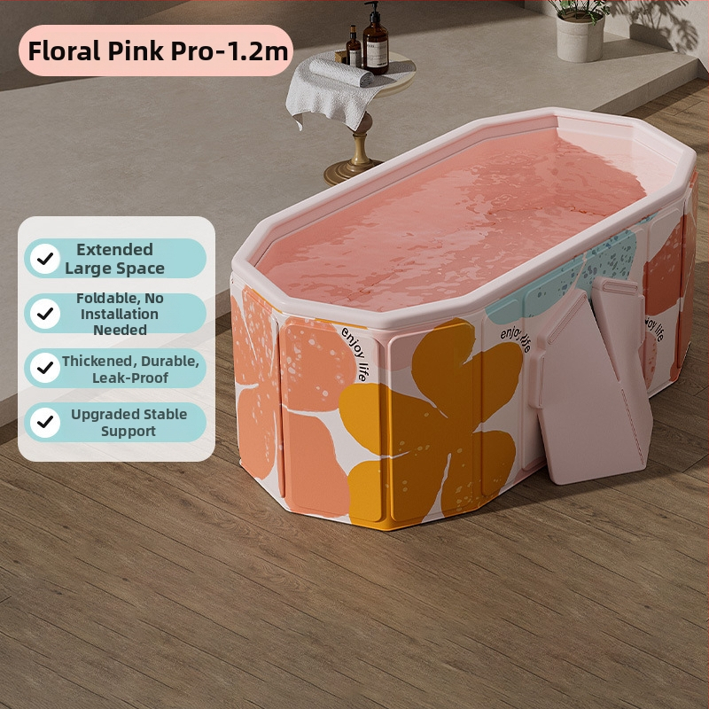 Cadă pliabilă din PVC pentru adulți – izolată, îngroșată, deschidere rapidă pentru baie