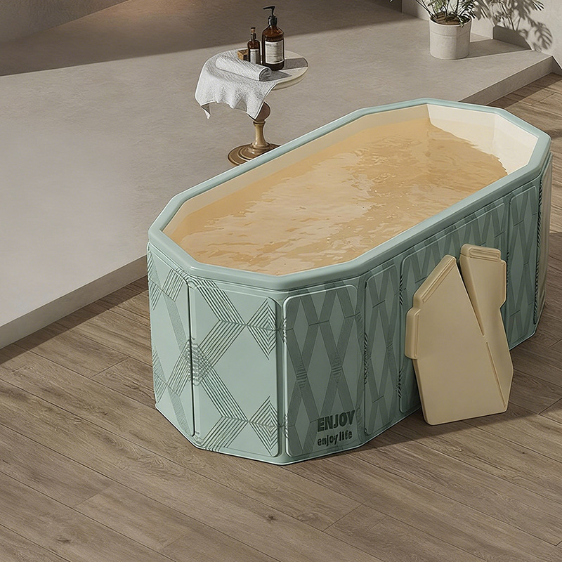 Cadă pliabilă din PVC pentru adulți – izolată, îngroșată, deschidere rapidă pentru baie