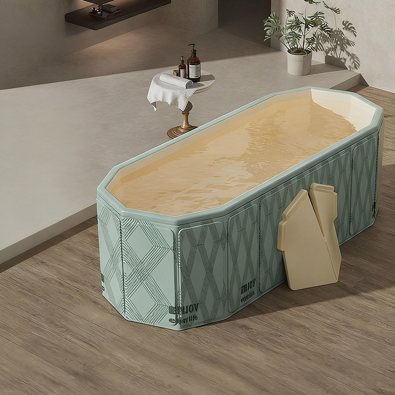 Cadă pliabilă din PVC pentru adulți – izolată, îngroșată, deschidere rapidă pentru baie