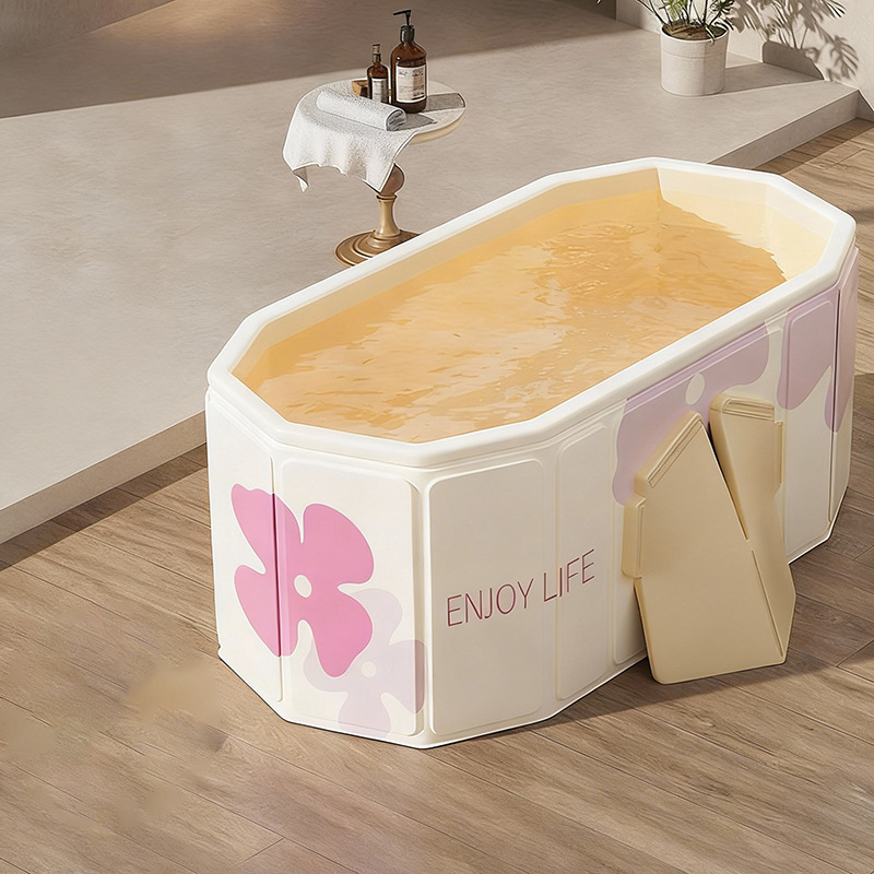 Cadă pliabilă din PVC pentru adulți – izolată, îngroșată, deschidere rapidă pentru baie