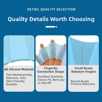 Silīkonā plūdes plaukstas plūdenošie cimdi – Pengyi, Produkta numurs: Silicone Swimming Flippers, Ārējo tirdzniecības eksporta ekskluzīvs piegādātājs