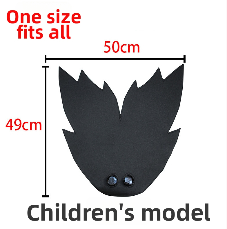 Bērnu viengabala sirenas peldkostīms ar asti un plūsmām, svītrainu/gradienta raksts, 20% elastāns