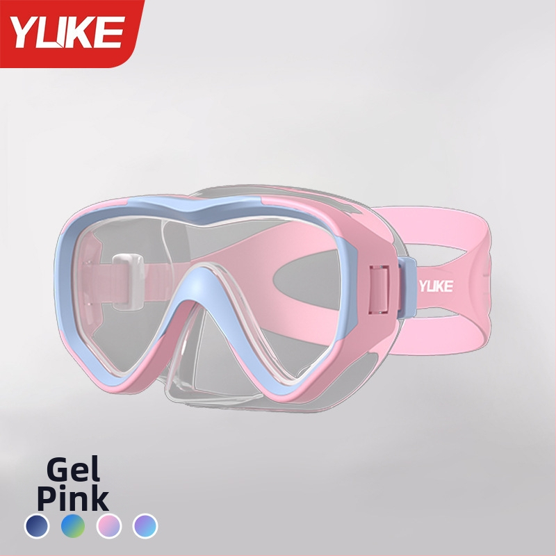 Bērnu baseina brillēm komplekts – ūdensdrošs, ietver brilles, masku un niršanas cauruli, pusslēgts niršanas aprīkojums, materiāli: PC, kalts stikls, šķidrais silikons