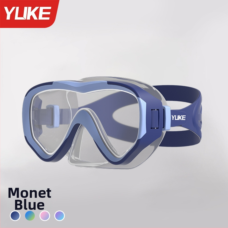 Bērnu baseina brillēm komplekts – ūdensdrošs, ietver brilles, masku un niršanas cauruli, pusslēgts niršanas aprīkojums, materiāli: PC, kalts stikls, šķidrais silikons