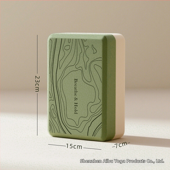 Joga bloks (EVA, 250–260 g, 7,5 mm, Augsta blīvuma, Pielāgojams logotips)