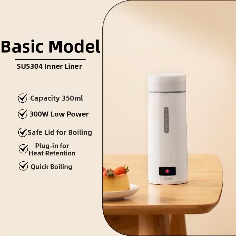 Edelle Elektriskā ūdens uzsildīšanas krūze ar digitālo displeju, pārnēsājama ceļojumiem, jauda zem 1000W, tilpums zem 1L