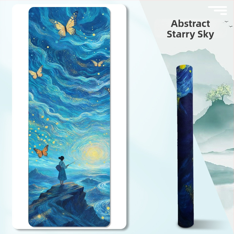 Jogas dvielis un saliekamais jogas paklājs (Materiāls: zamšs + dabīgā gumija; Biezums: 1.5 mm; Svars: 1.3 kg)