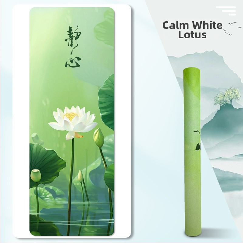 Jogas dvielis un saliekamais jogas paklājs (Materiāls: zamšs + dabīgā gumija; Biezums: 1.5 mm; Svars: 1.3 kg)