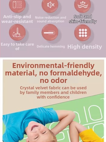 Joga paklājs, maisījuma materiāls, 12 mm biezums, ģeometriskais raksts, piemērots fitnesam un skaistumam