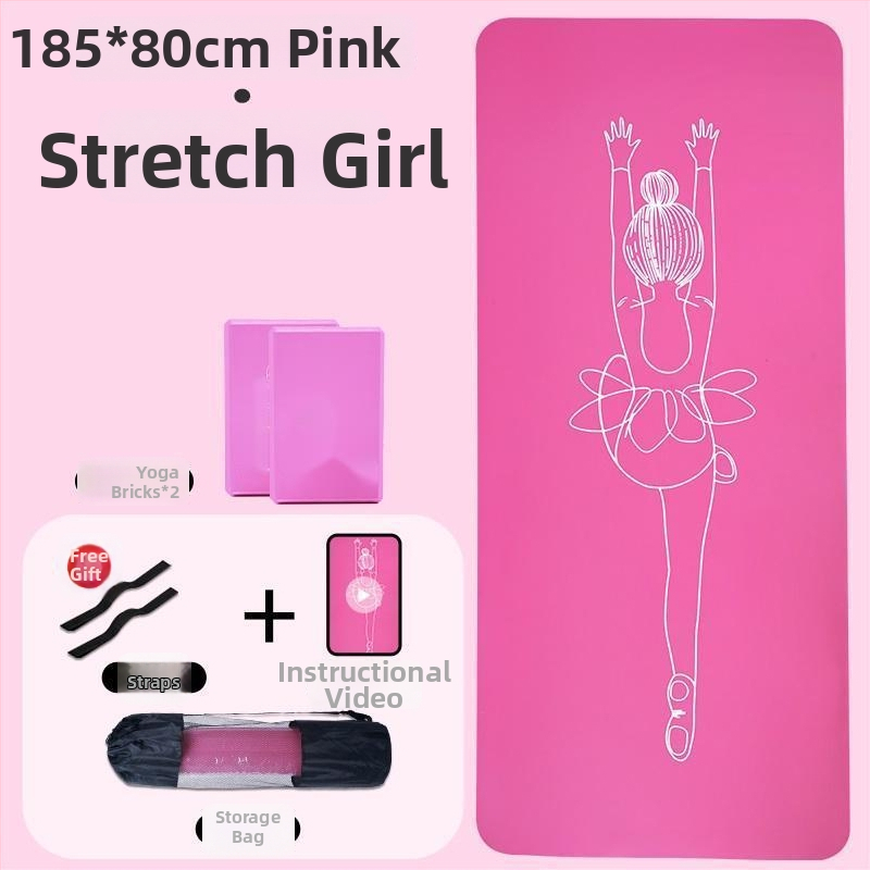 Bērnu deju jogas paklājs, Oxford audums, 8 mm biezums, figūras raksts