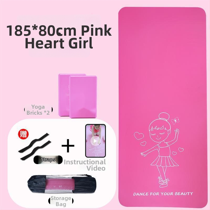 Bērnu deju jogas paklājs, Oxford audums, 8 mm biezums, figūras raksts