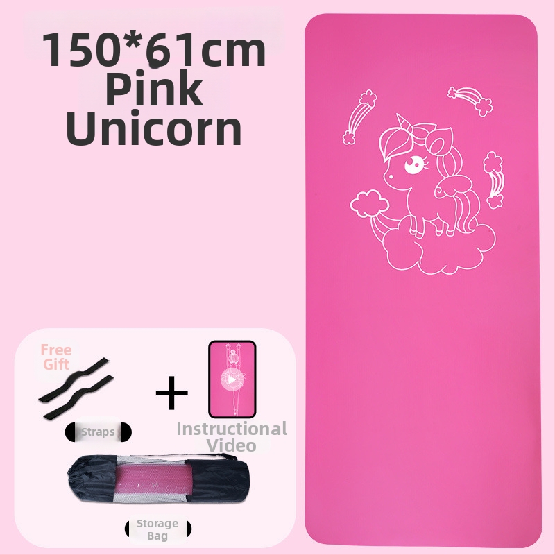 Bērnu deju jogas paklājs, Oxford audums, 8 mm biezums, figūras raksts