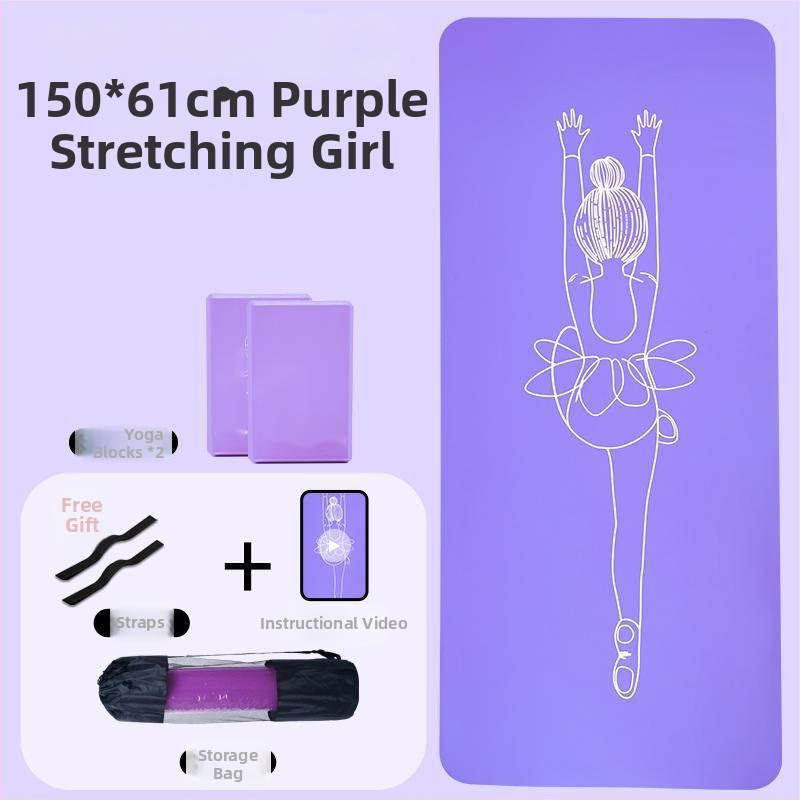 Bērnu deju jogas paklājs, Oxford audums, 8 mm biezums, figūras raksts