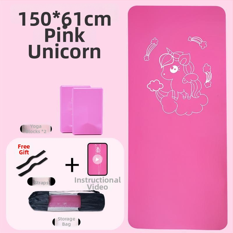 Bērnu deju jogas paklājs, Oxford audums, 8 mm biezums, figūras raksts