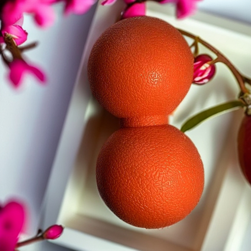 TPE fascia kugla za masažu lumbalne i vratne regije – Ne napuhava se, 120 g (jednostruka) / 260 g (dvostruka) – fitness i masaža za zdravlje