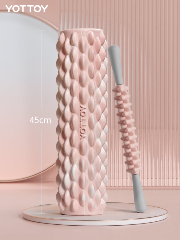 Putų volelis raumenų atsipalaidavimui, nugaros masažai ir kojų tonusui – Medžiaga: šilkas gėlė; Prekės ženklas: Kitas