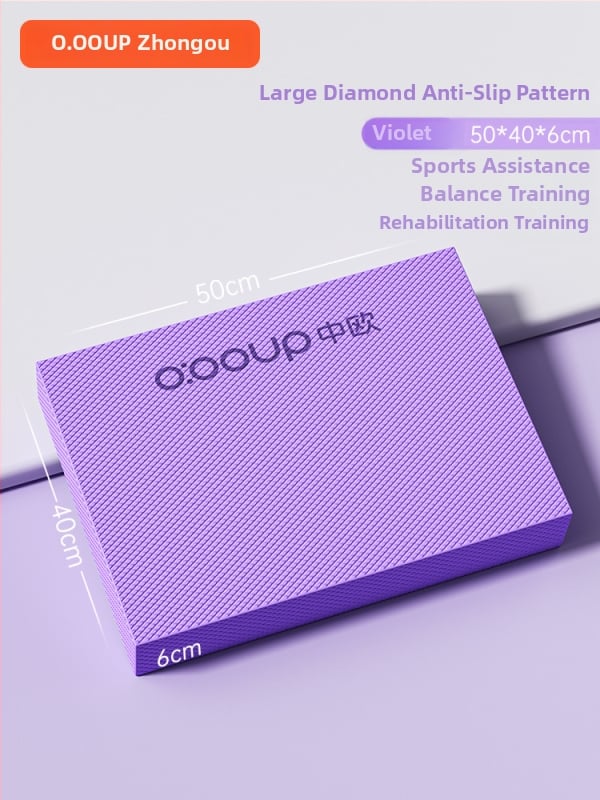 Joga paklājs līdzsvaram un korpusa vingrinājumiem, materiāls: TPE, biezums: 5–6 cm, svars: 0,15–0,45 kg, vienkrāsains dizains