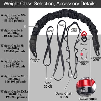 Εσωτερικός εξοπλισμός μπούντζι γιόγκα – PRIOR FITNESS ιμάντας/σκοινί γιόγκα, Υλικό: Άλλο; Κατάλληλο για εξοπλισμό γυμναστηρίου, χορευτικά αθλήματα, βοηθήματα γιόγκα