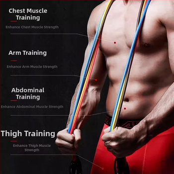 Jiupu Atsparos Virvutė – Namų fitneso įranga krūtinės treniravimui, tinkama vaikams, paaugliams ir suaugusiems, fitnesui ir grožiui