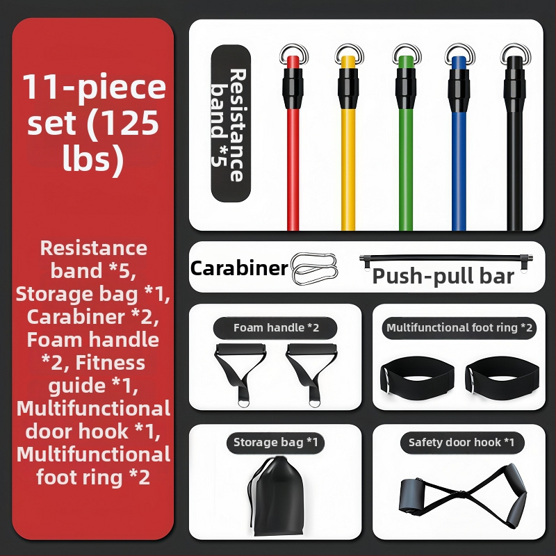 Jiupu Atsparos Virvutė – Namų fitneso įranga krūtinės treniravimui, tinkama vaikams, paaugliams ir suaugusiems, fitnesui ir grožiui