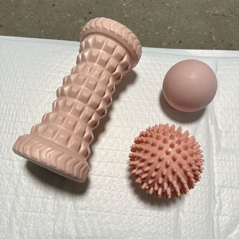 Ručna masažna lopta s izbočenjima – joga pomagala, opuštanje mišića, masaža leđa i vrata, 150 g