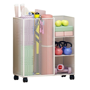 Dzelzs 3 līmeņu jogas matu uzglabāšanas statīvs, griežams, bez urbšanas, uz grīdas uzstādāms, piemērots guļamistabai, vannas istabai un viesistabai