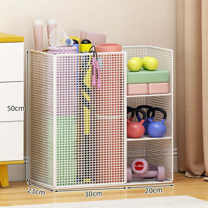 Dzelzs 3 līmeņu jogas matu uzglabāšanas statīvs, griežams, bez urbšanas, uz grīdas uzstādāms, piemērots guļamistabai, vannas istabai un viesistabai