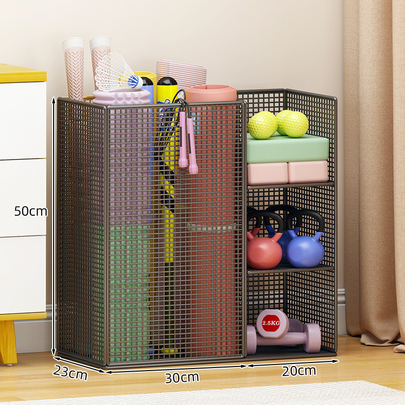 Dzelzs 3 līmeņu jogas matu uzglabāšanas statīvs, griežams, bez urbšanas, uz grīdas uzstādāms, piemērots guļamistabai, vannas istabai un viesistabai