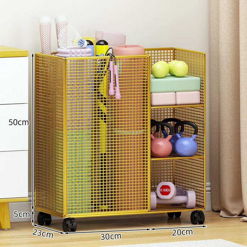 Dzelzs 3 līmeņu jogas matu uzglabāšanas statīvs, griežams, bez urbšanas, uz grīdas uzstādāms, piemērots guļamistabai, vannas istabai un viesistabai