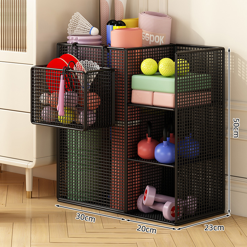 Dzelzs 3 līmeņu jogas matu uzglabāšanas statīvs, griežams, bez urbšanas, uz grīdas uzstādāms, piemērots guļamistabai, vannas istabai un viesistabai