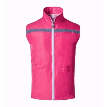 Önkéntes reflexiós mellény, kettős rétegű, elöl cipzár, rever gallér, egyenes szabás