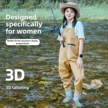 Žvejybos drabužiai – greitai džiūstantys apatiniai kelnysp braidymo metu, viso kūno lietaus kelnytės ir vandens bateliai pavasariui