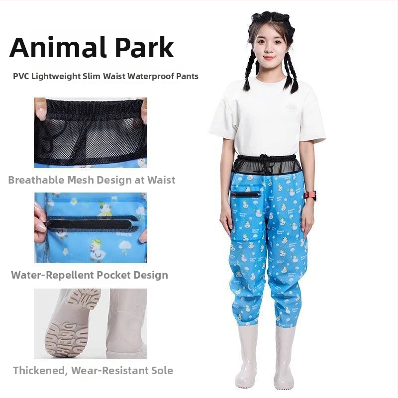 Žvejybos drabužiai – greitai džiūstantys apatiniai kelnysp braidymo metu, viso kūno lietaus kelnytės ir vandens bateliai pavasariui