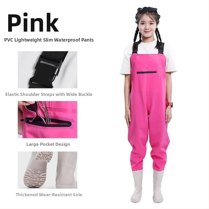 Žvejybos drabužiai – greitai džiūstantys apatiniai kelnysp braidymo metu, viso kūno lietaus kelnytės ir vandens bateliai pavasariui