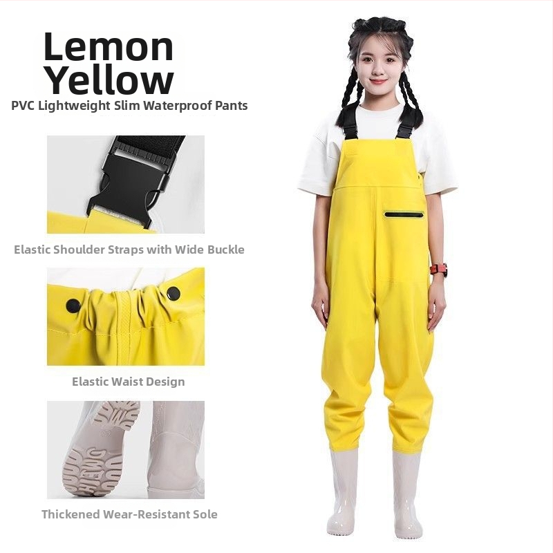 Žvejybos drabužiai – greitai džiūstantys apatiniai kelnysp braidymo metu, viso kūno lietaus kelnytės ir vandens bateliai pavasariui