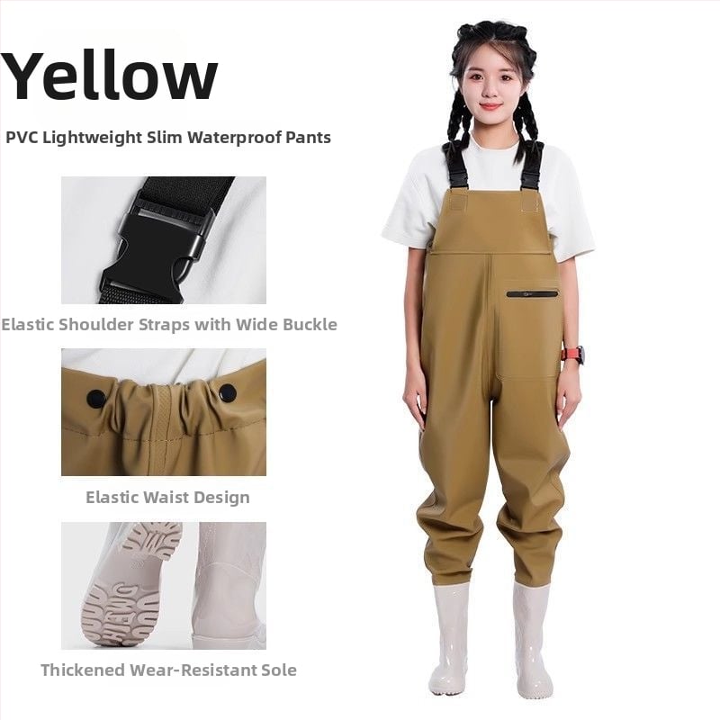 Žvejybos drabužiai – greitai džiūstantys apatiniai kelnysp braidymo metu, viso kūno lietaus kelnytės ir vandens bateliai pavasariui