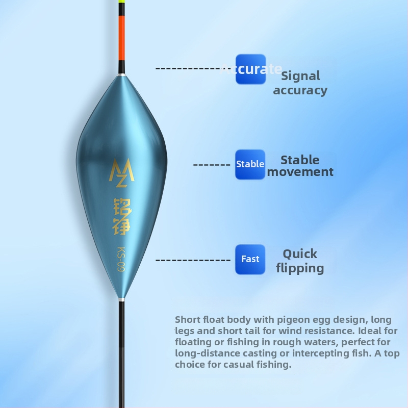 Mingzheng Nano plávak pre vertikálny drift – vysoká citlivosť pre kapra a karasa, konkurenčný model