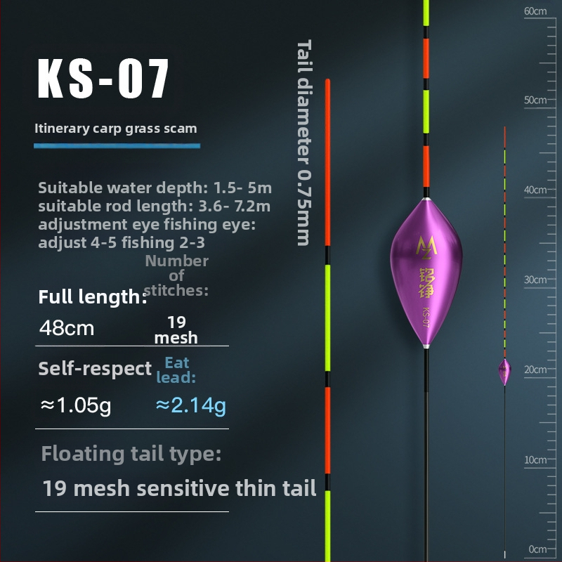 Mingzheng Nano plávak pre vertikálny drift – vysoká citlivosť pre kapra a karasa, konkurenčný model