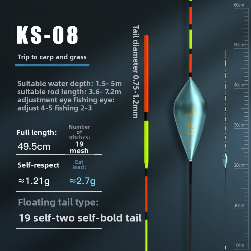 Mingzheng Nano plávak pre vertikálny drift – vysoká citlivosť pre kapra a karasa, konkurenčný model